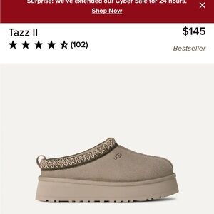 UGG Tazz II Cobble Gray Mules